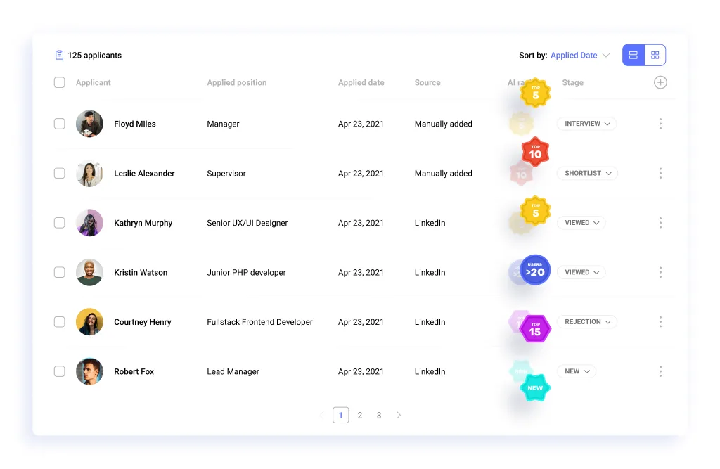 Automated candidate screening with Hirebee