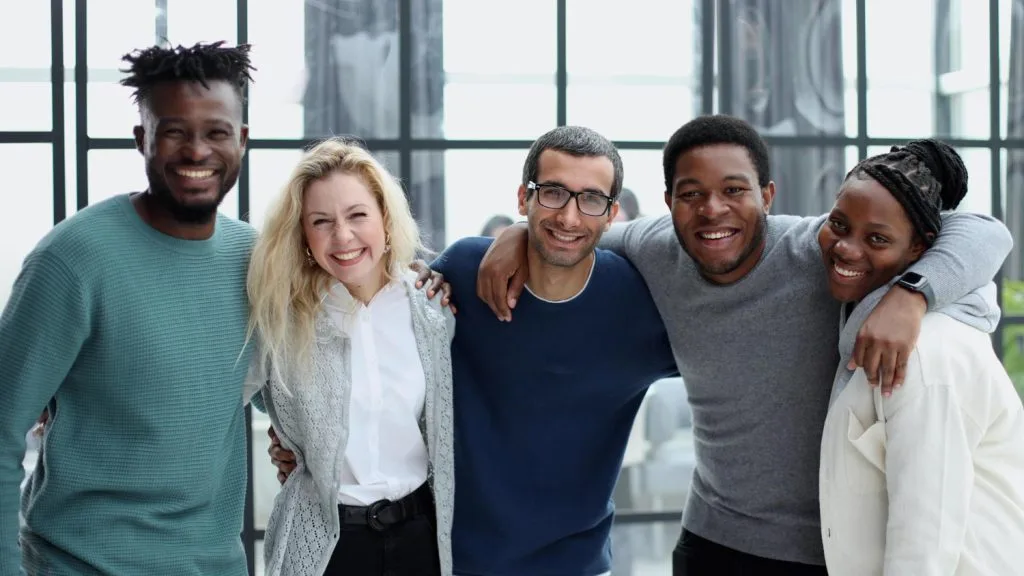 diverse group of employees