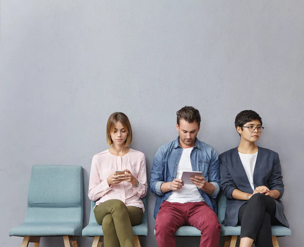 Candidates Waiting for Interview after Successful Campus Recruitment