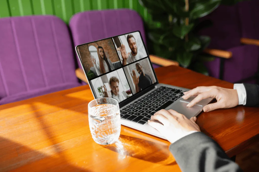 Candidate on a Videocall with HR Panel