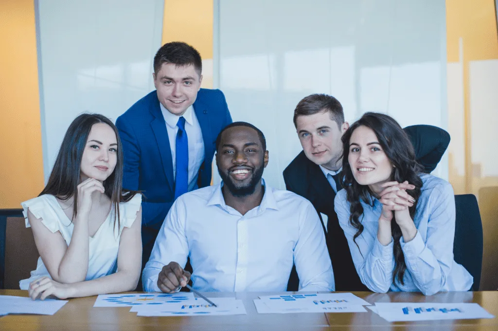 A diverse group of employees through effective recruitment marketing