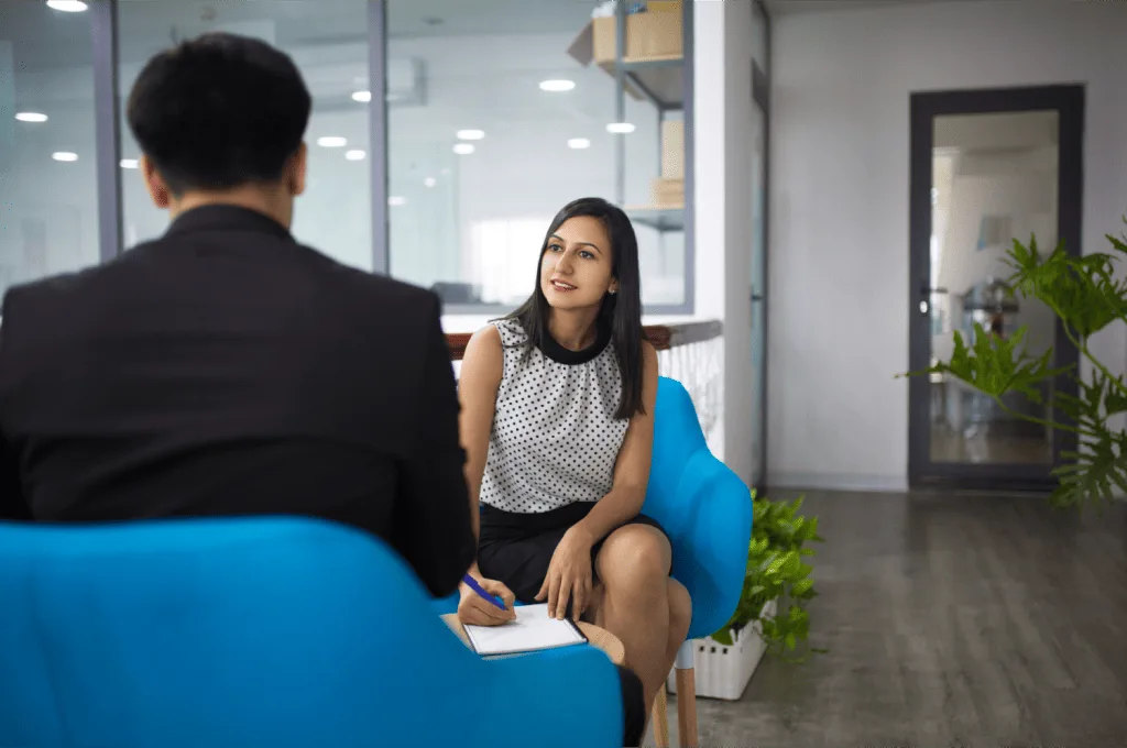 HR manager evaluating soft skills