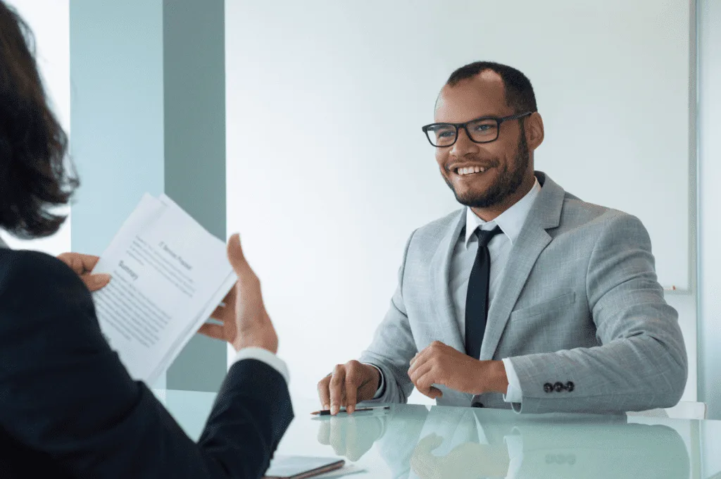 Recruiter asking about overall experience with the company