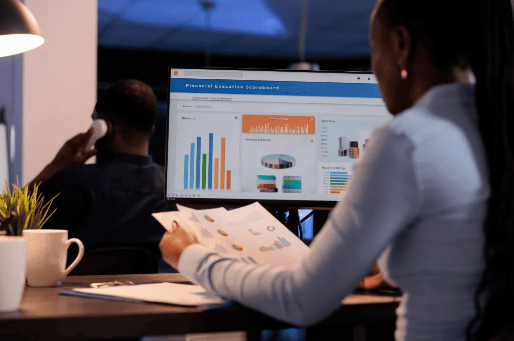 Recruiter calculating cost per hire for candidates