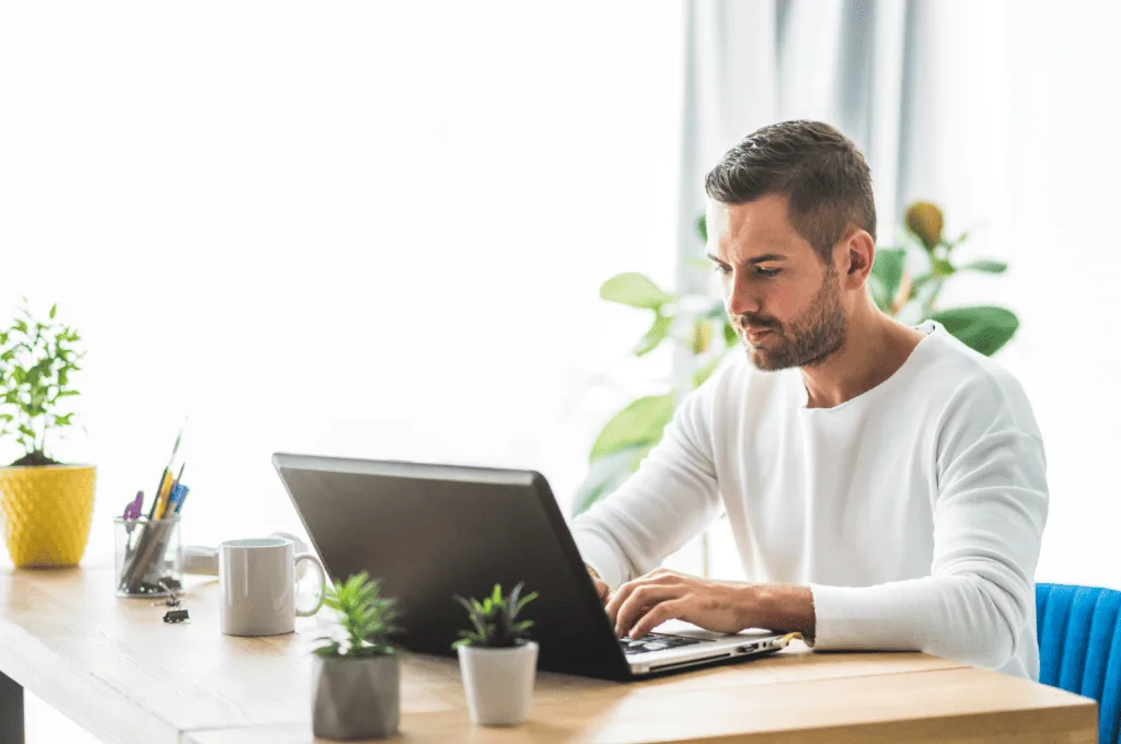 Recruiter working and looking into real world case studies and examples