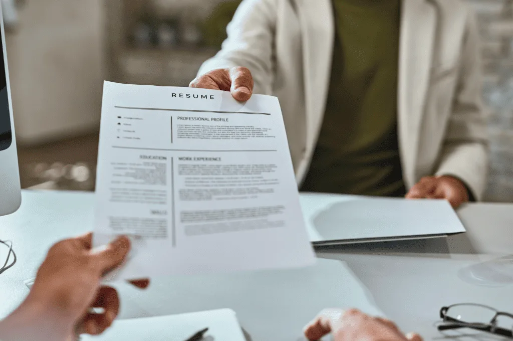 Recruiter looking into screening tests for applicants