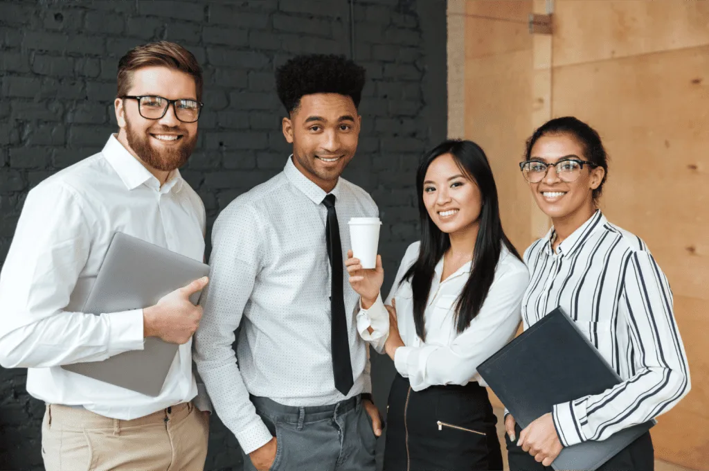 Team enjoying benefits of AI in candidate screening