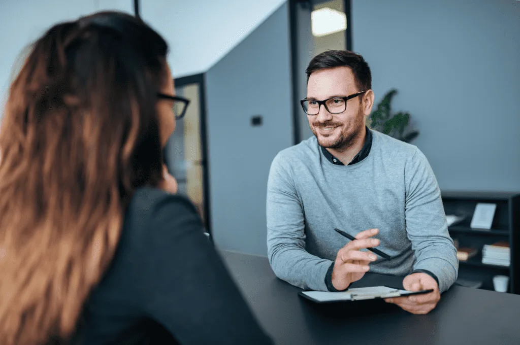 Recruiter actively listening and responding