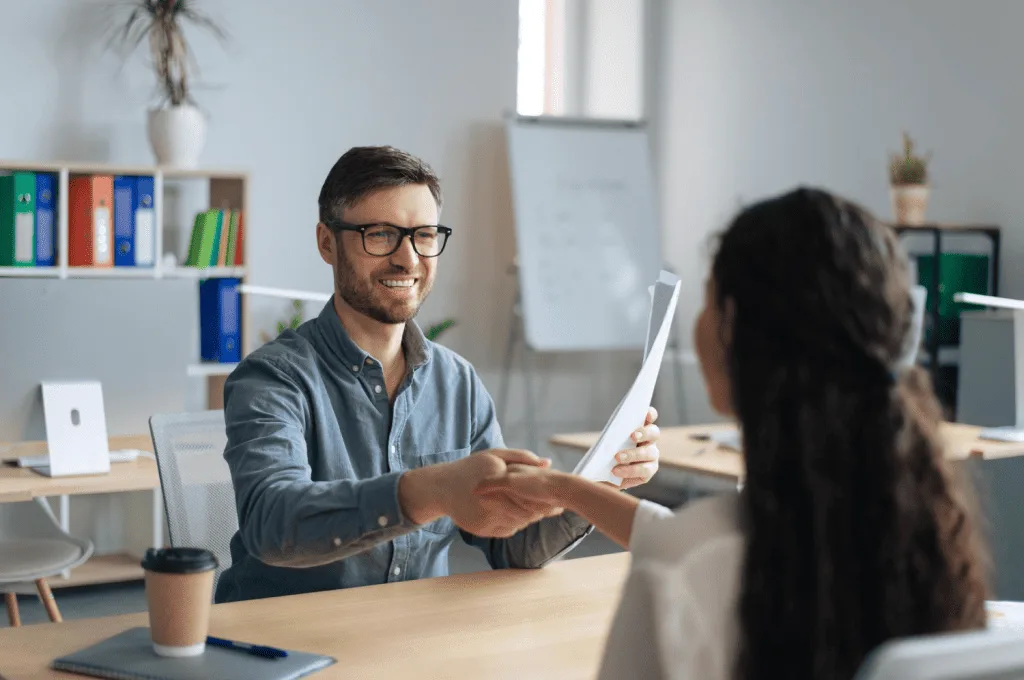 Recruiter performing Regular Evaluation of Employee Well-being