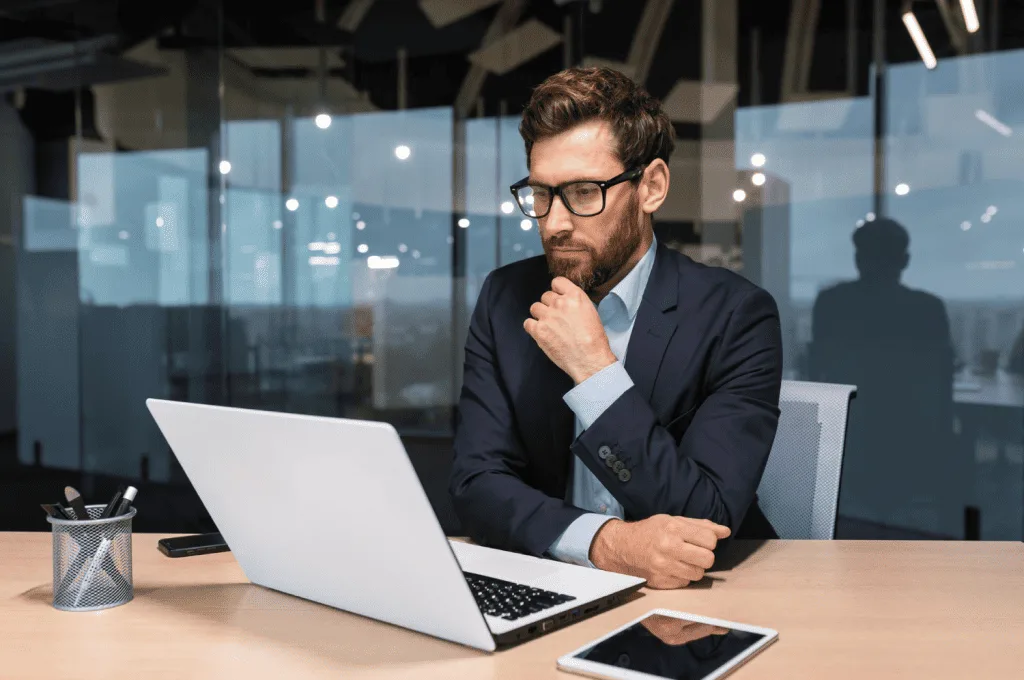 Recruiter using tech for The Future of Recruitment Automation