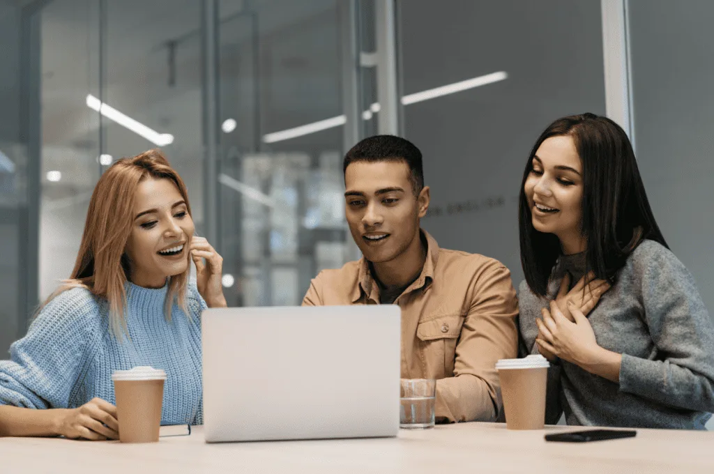 Recruitment team finding new candidates with the help of automation