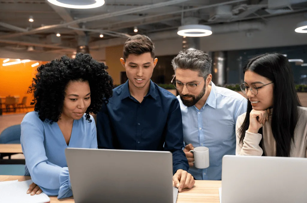 Recruitment team working on Data-Driven Networking Strategies