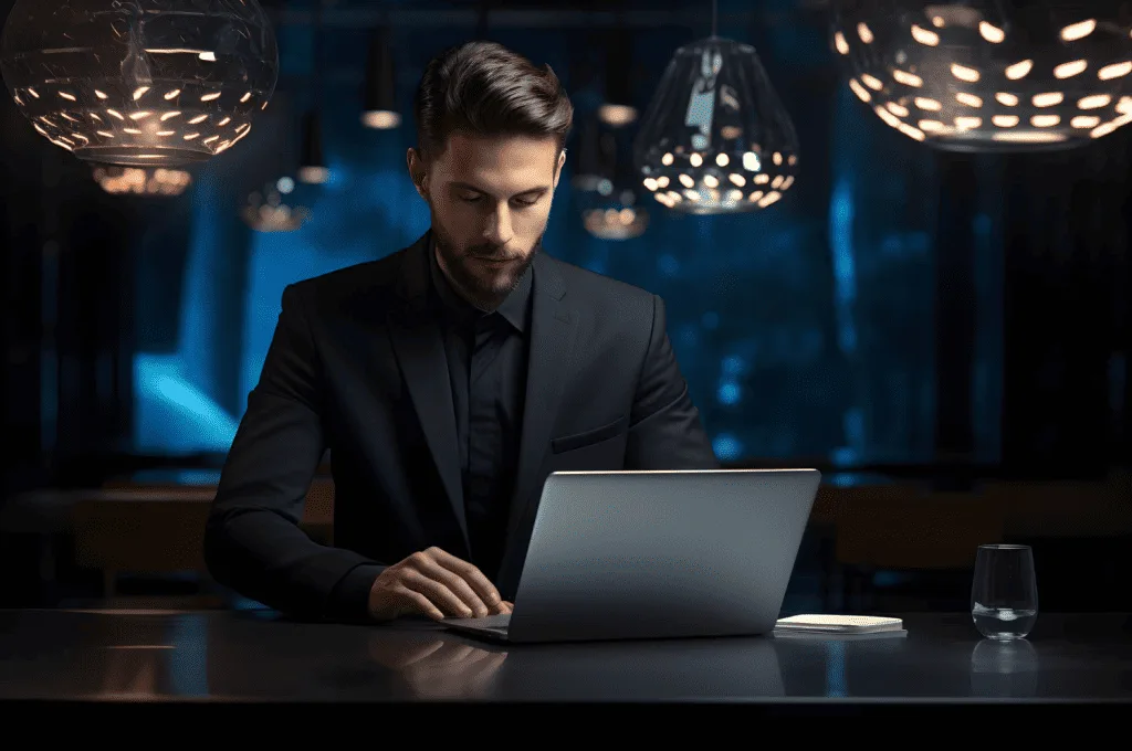 Recruiter Analyzing recruitment metrics