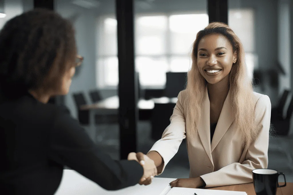 Recruiter successfully hiring candidate after using interview reminder