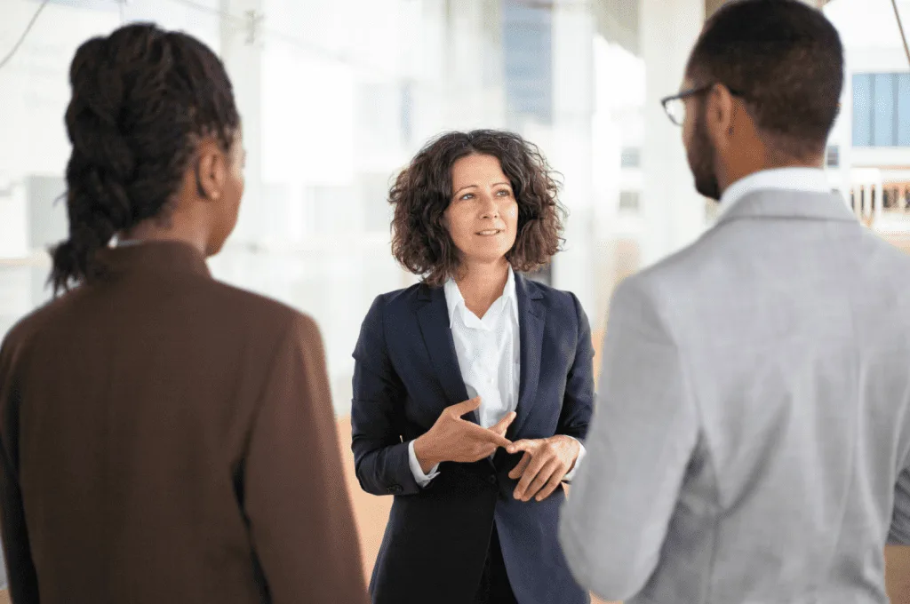 Recruiters discussing Key Components of Modern Recruitment