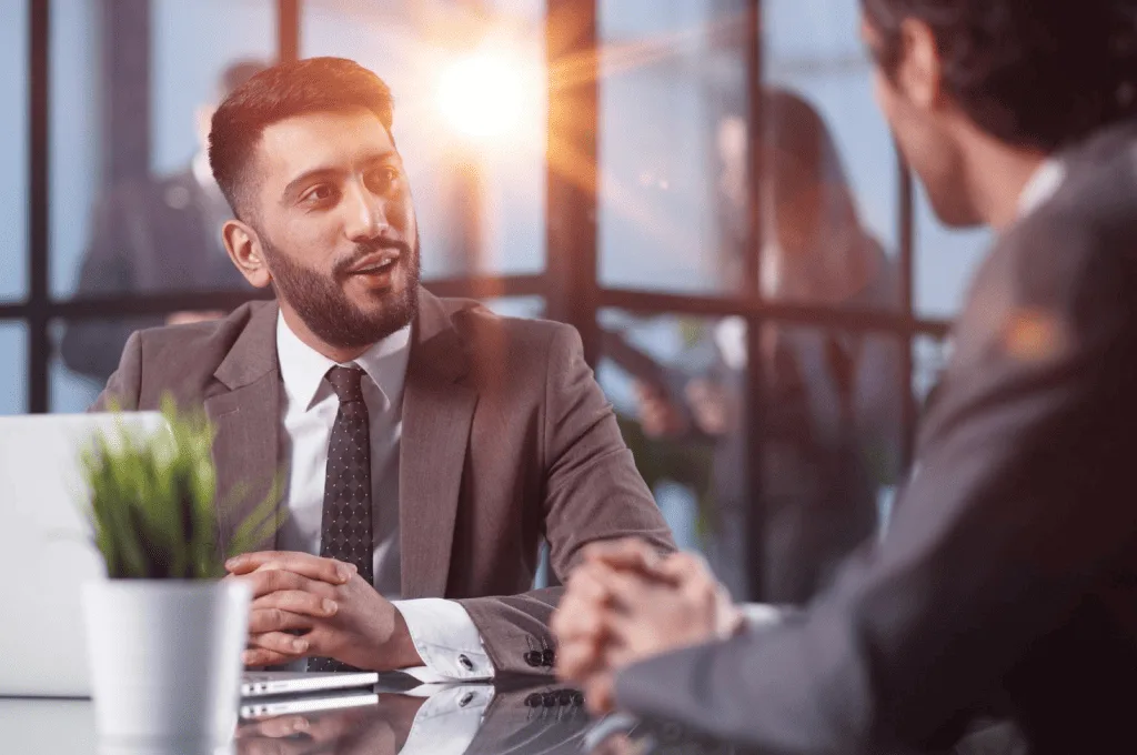 Recruiter conducting candidate interview
