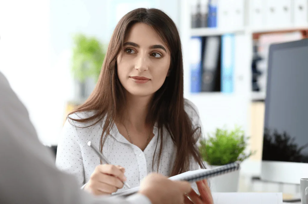Candidate Filling Out Candidate Experience Survey for Personalized Recruitment Journey