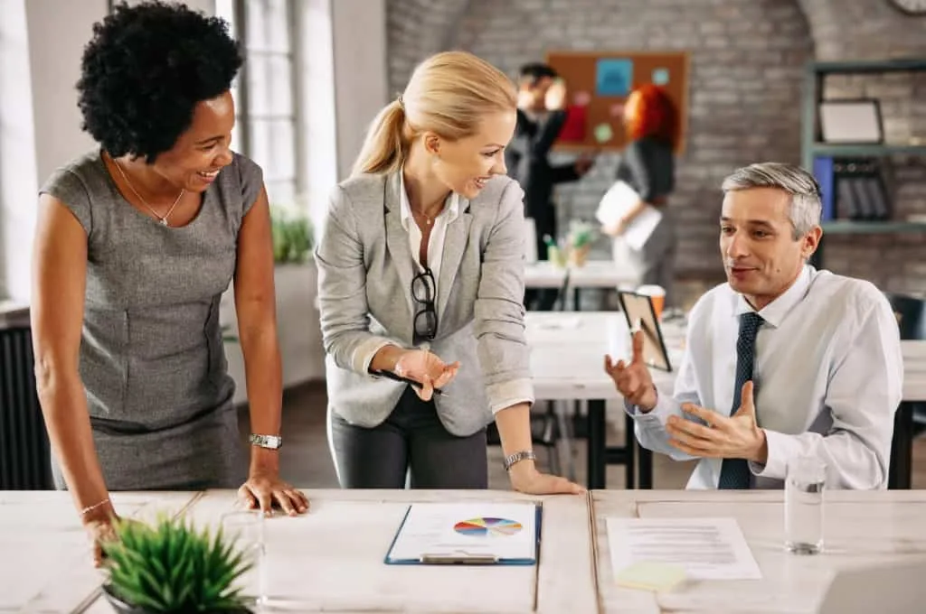 HR Executives Discussing Techniques For Overcoming Survey Silence