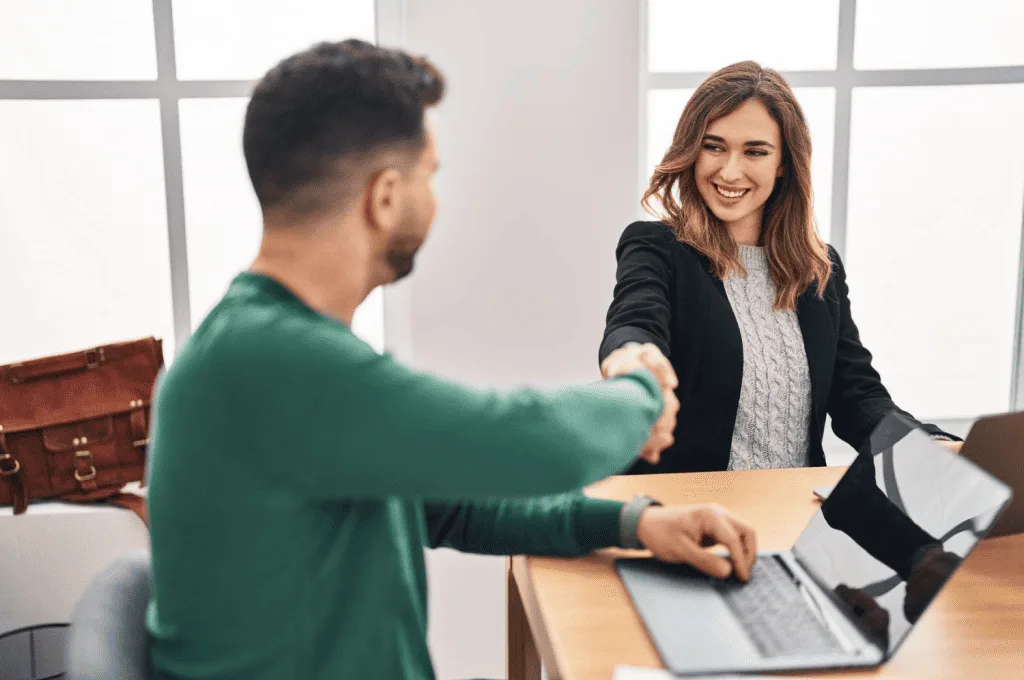Recruiter focusing on the human element of automated recruitment