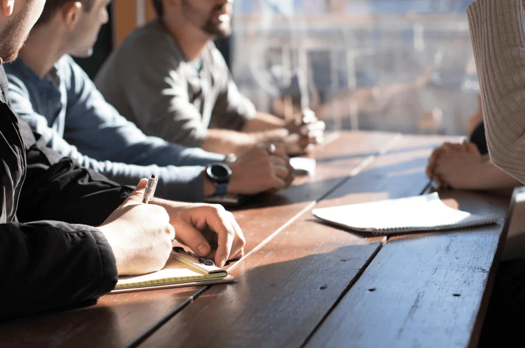 HR department manages the process of screening, hiring, and training employees.