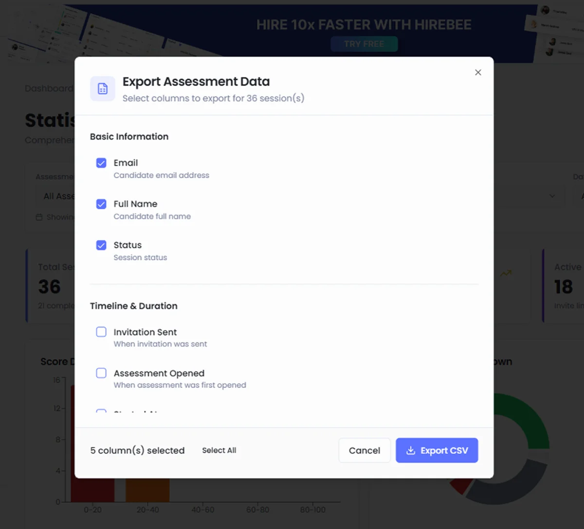 Data Export & Flexibility - Hirebee Feature
