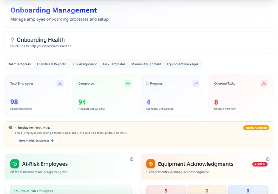 Onboarding Automation - Hirebee Feature