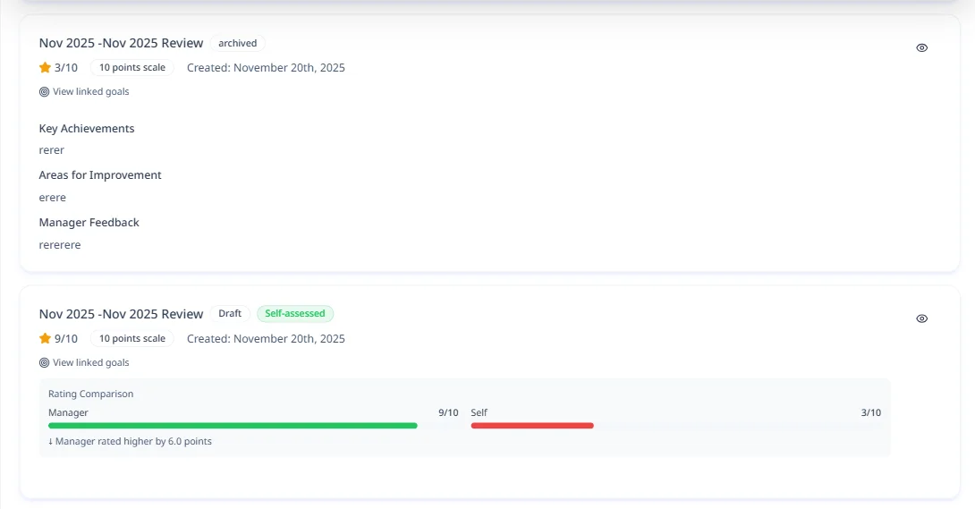 Goal Cascading - Hirebee Feature