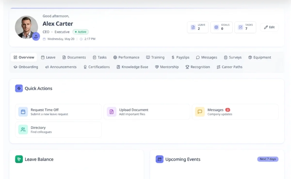 Employee Self-Service - Hirebee Feature