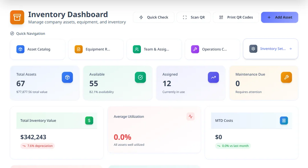 IT Inventory Management - Hirebee Feature